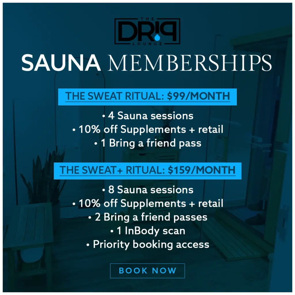 Drip Lounge Sauna Membership