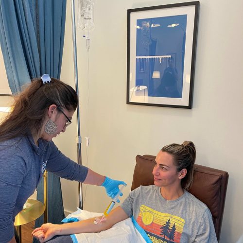 Young patients getting injection in Charleston, SC | The Drip Lounge