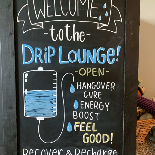 Black board | Charleston, SC | The Drip Lounge