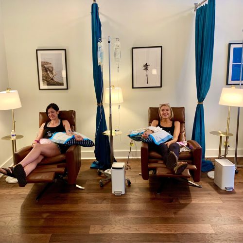 Smiling young patients looking at camera in Charleston, SC | The Drip Lounge